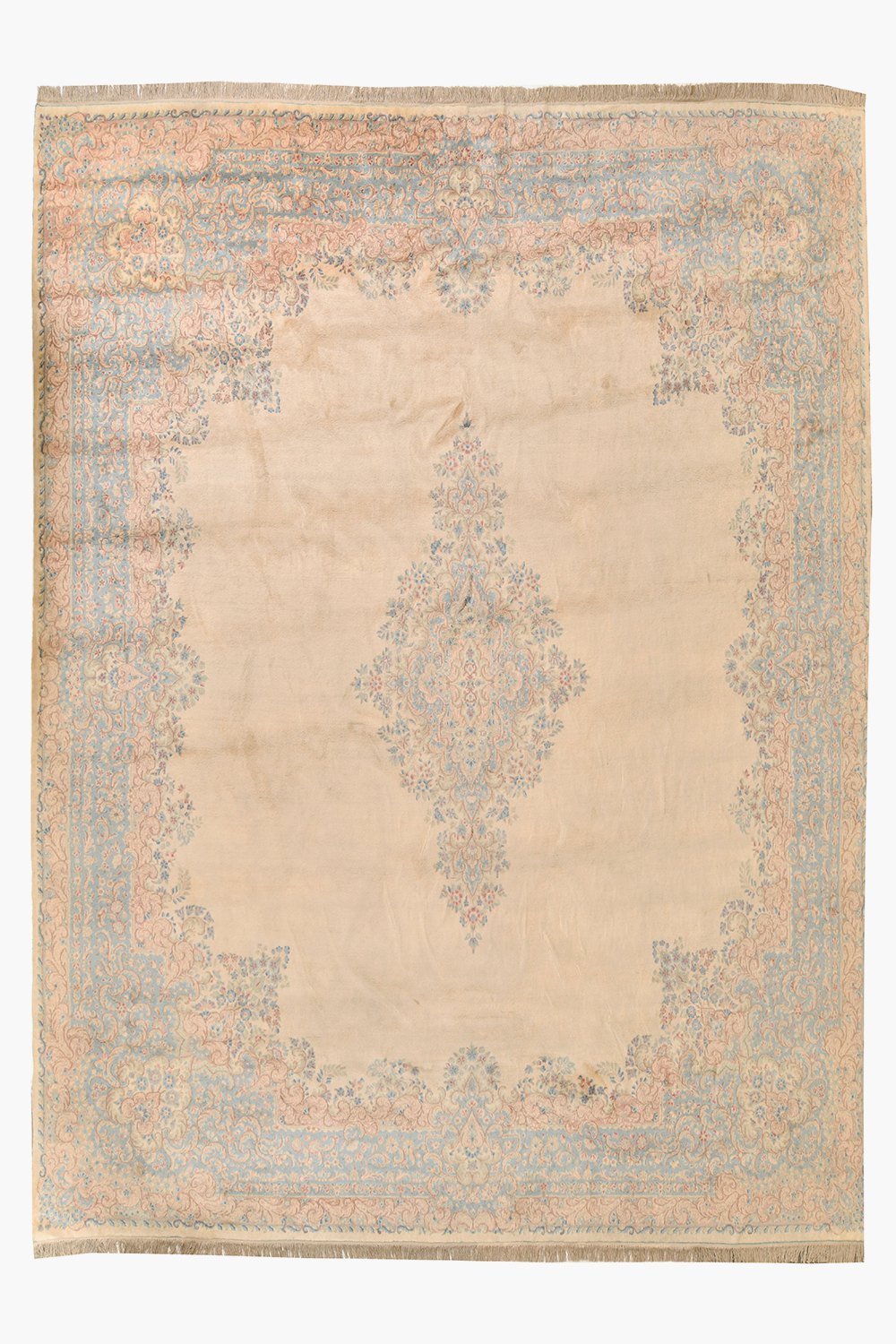 Antique Persian Laver Kerman Aubusson – Subtle