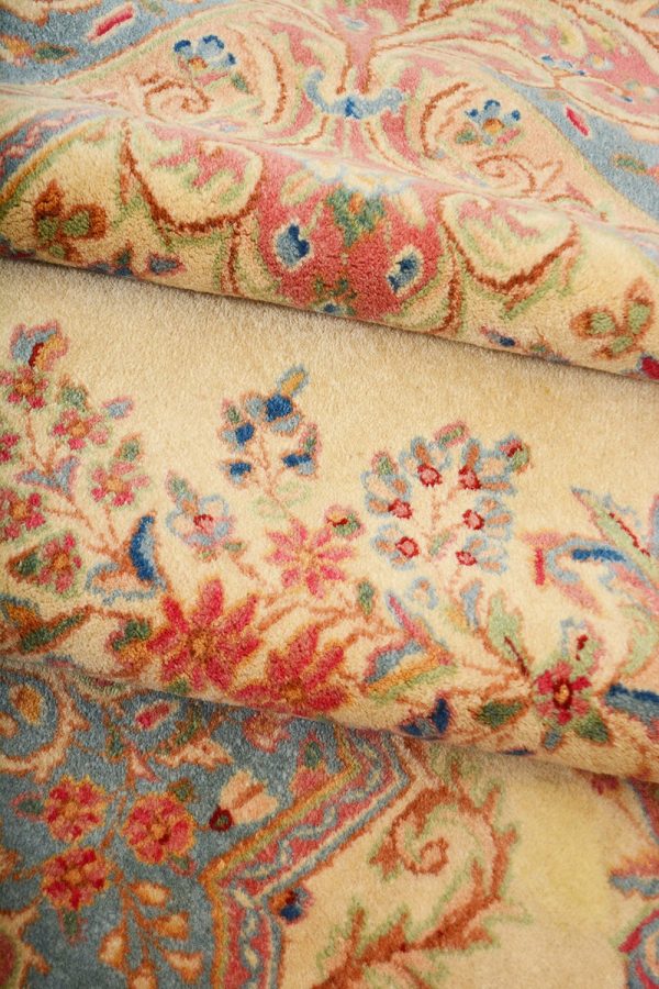 Antique Persian Laver Kerman Aubusson - Angelic