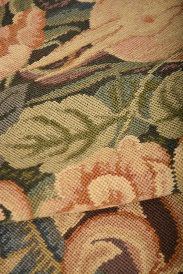 French European Aubusson Tapestry - Le Jardin