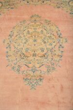 Persian Laver Kerman Aubusson - Salmon Pink
