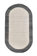 Woollen Flatweave Rug - Oval