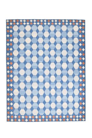Woollen Flatweave Rug - Mountains
