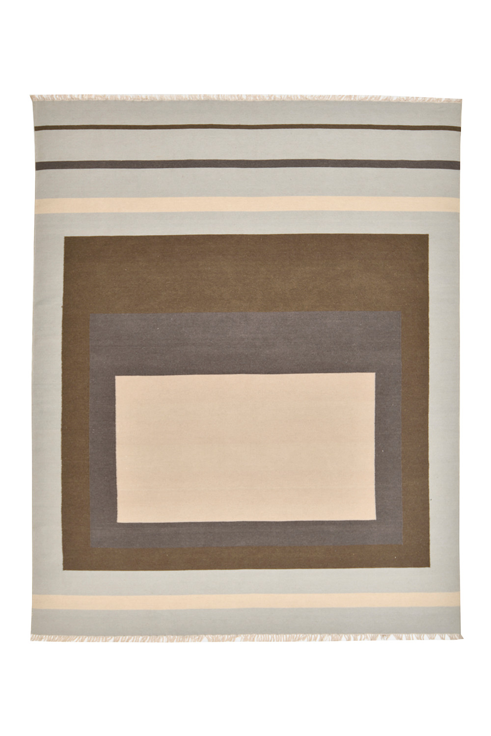Woollen Flatweave Rug – Concentric