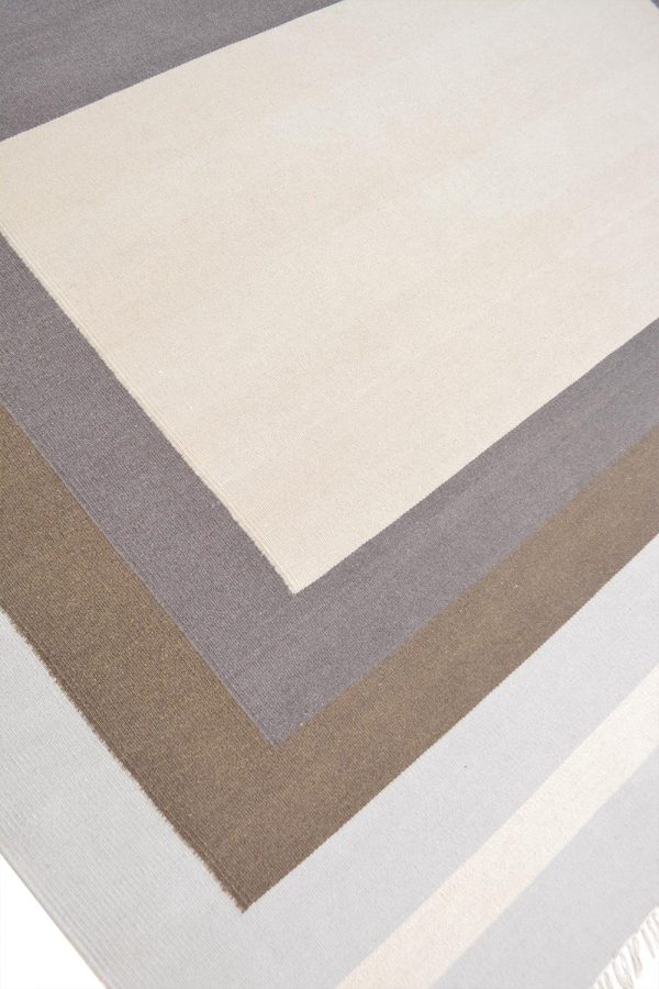 Woollen Flatweave Rug - Concentric