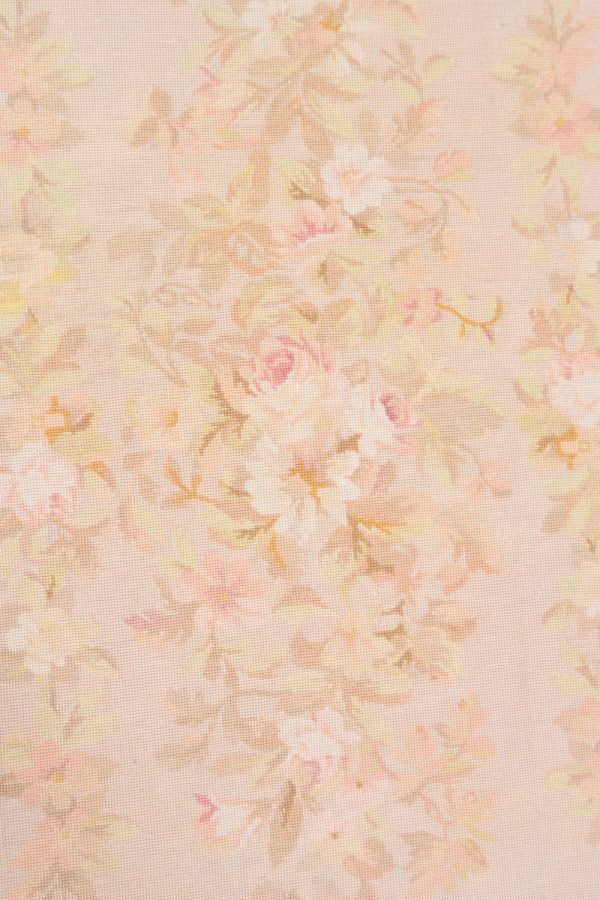 French Aubusson Needlepoint Tapestry - Bouquet