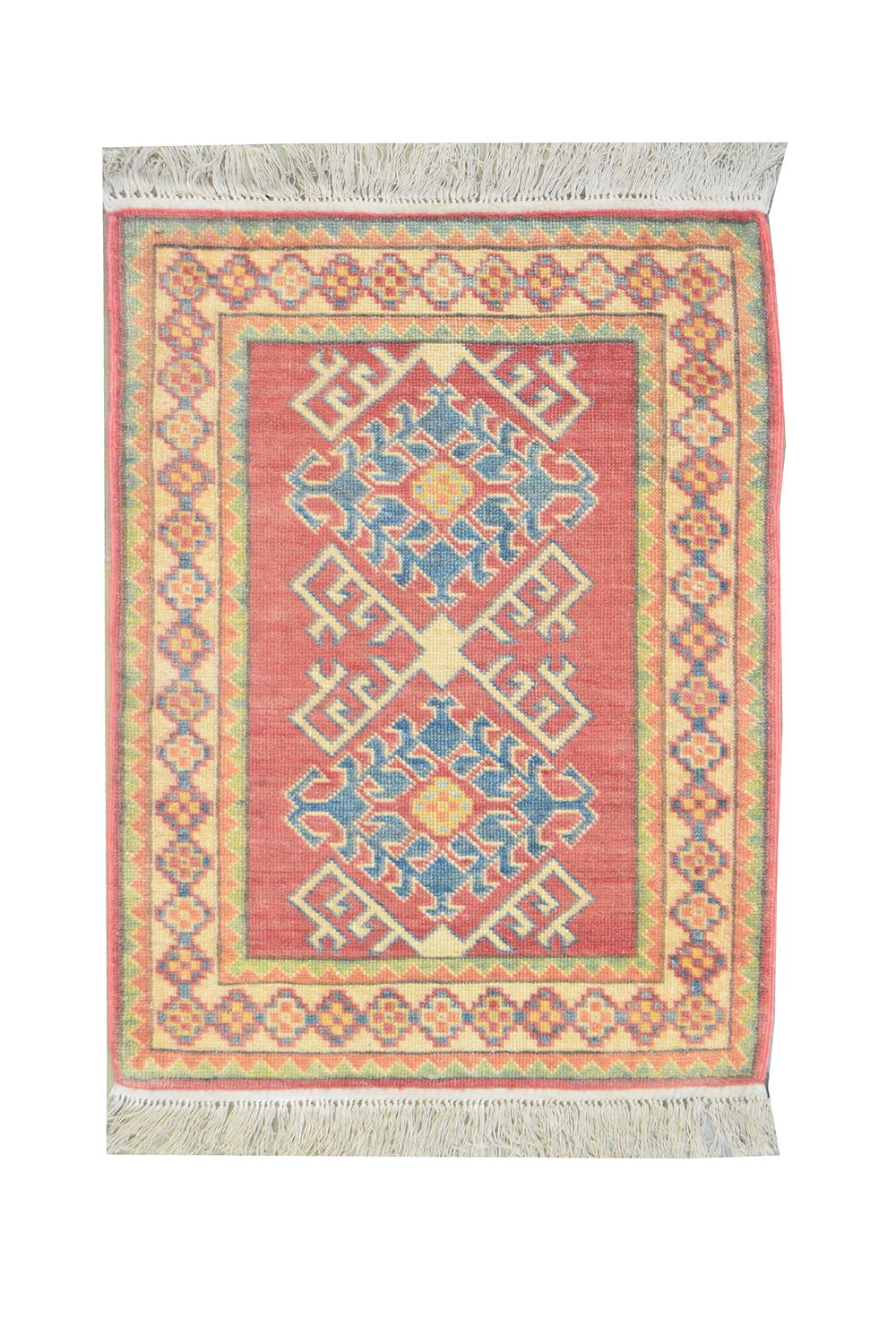 Distressed Tribal Turkish Kazak – Sunset Orange