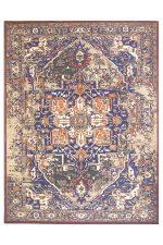 Erased Jacquard Loom Flatweave - Prussian Blue