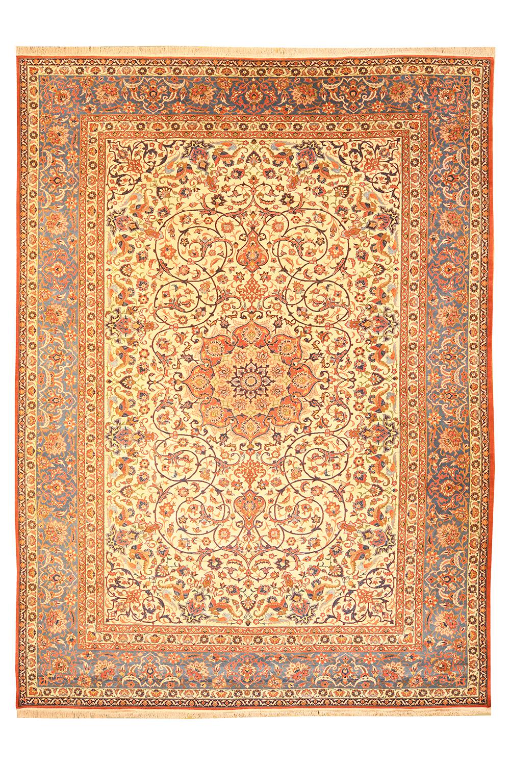 Antique Persian Isfahan – Golden Glow