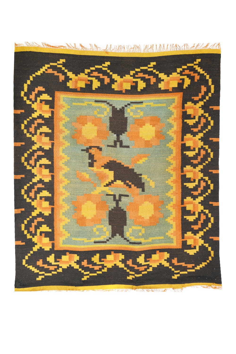 Vintage Bessarabian Kilim – Winged