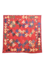 Vintage Uzbek Suzani Textile - Posh Red