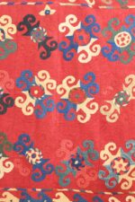 Vintage Uzbek Suzani Textile - Posh Red