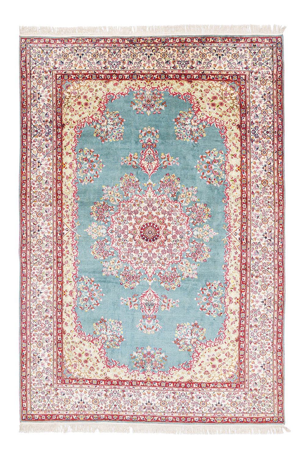 Antique Persian Laver Kerman – Medallion