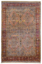 Antique Persian Laver Kerman Millefleur - Nuance
