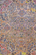 Antique Persian Laver Kerman Millefleur - Nuance