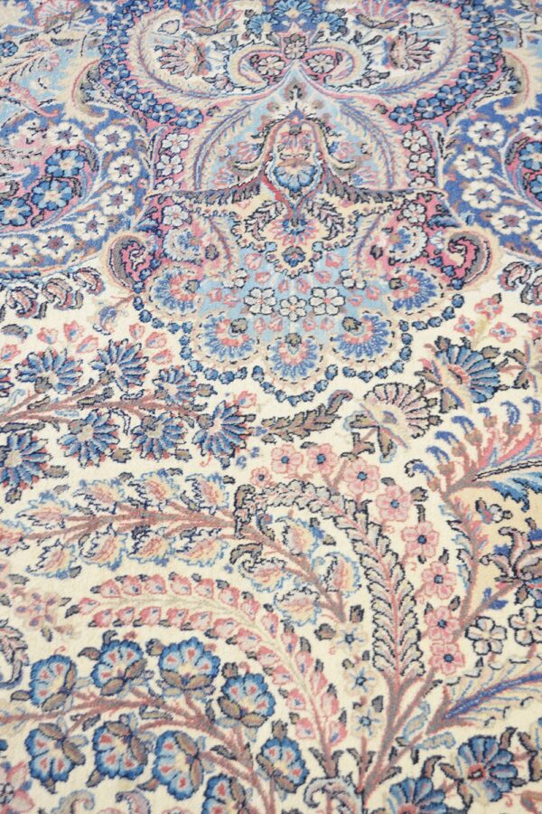 Antique Persian Laver Kerman - Expansive