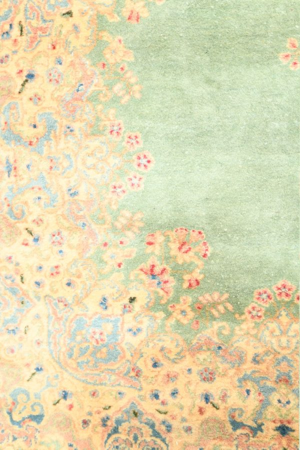 Persian Laver Kerman Aubusson - Sea Green