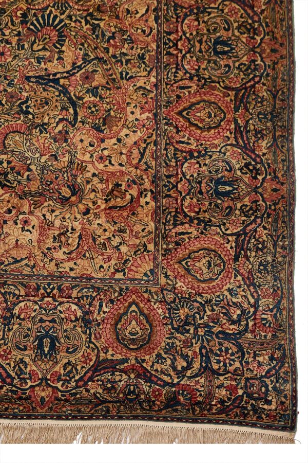 Antique Persian Laver Kerman - Fleur du Sol