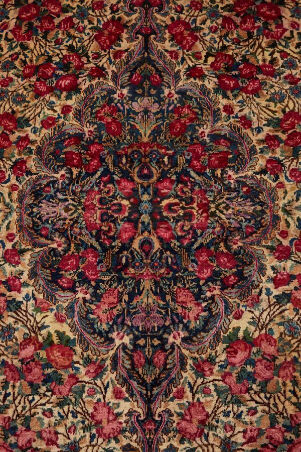 Antique Persian Laver Kerman - Shahnoor