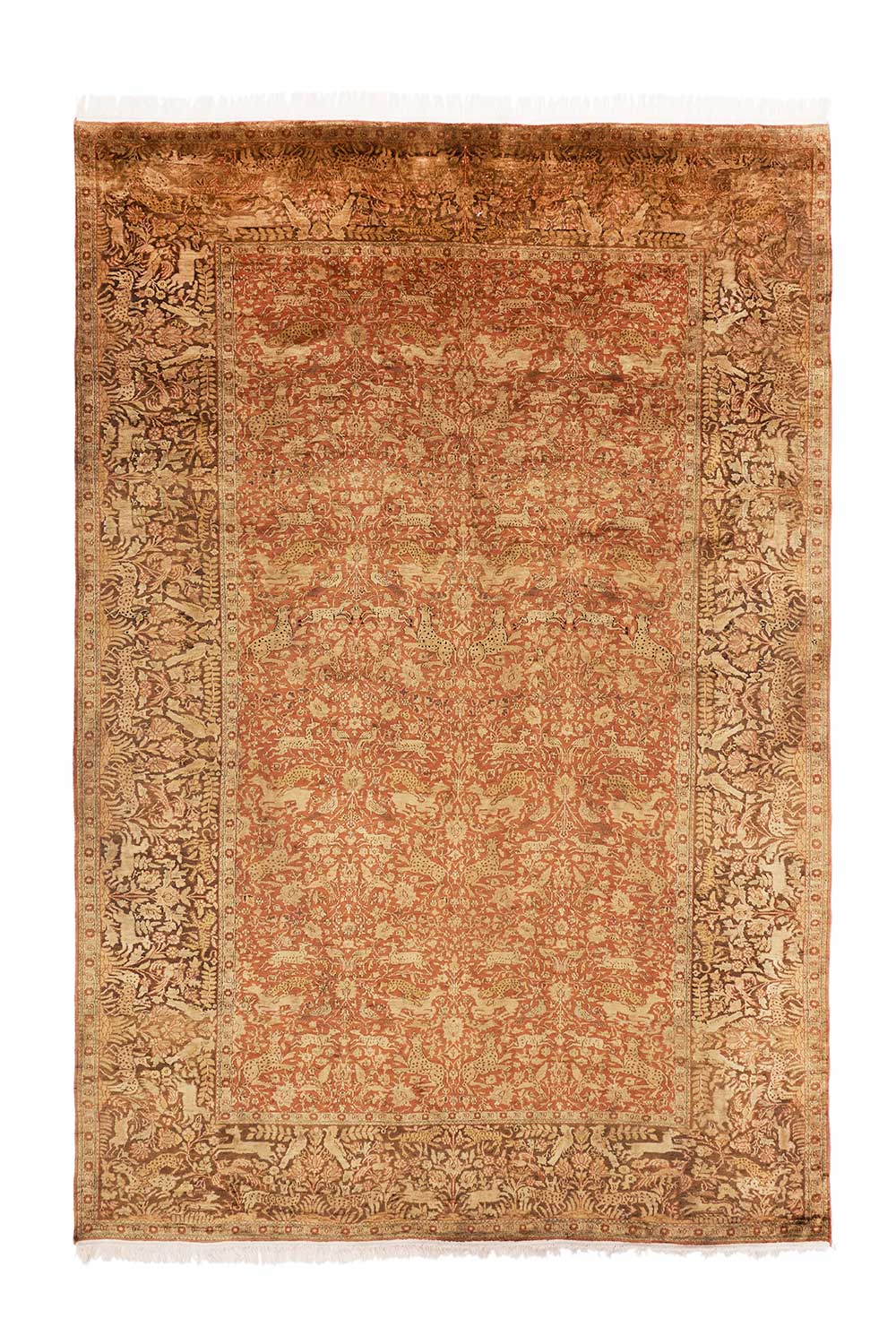 Silk On Cotton Persian Kashan – Shikargah