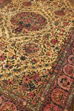 Antique Persian Laver Kerman Millefleur - Poetic