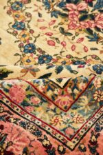 Antique Persian Laver Kerman Millefleur - Poetic