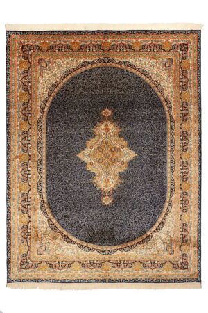 Superfine Silk on Silk Tabriz - Midnight