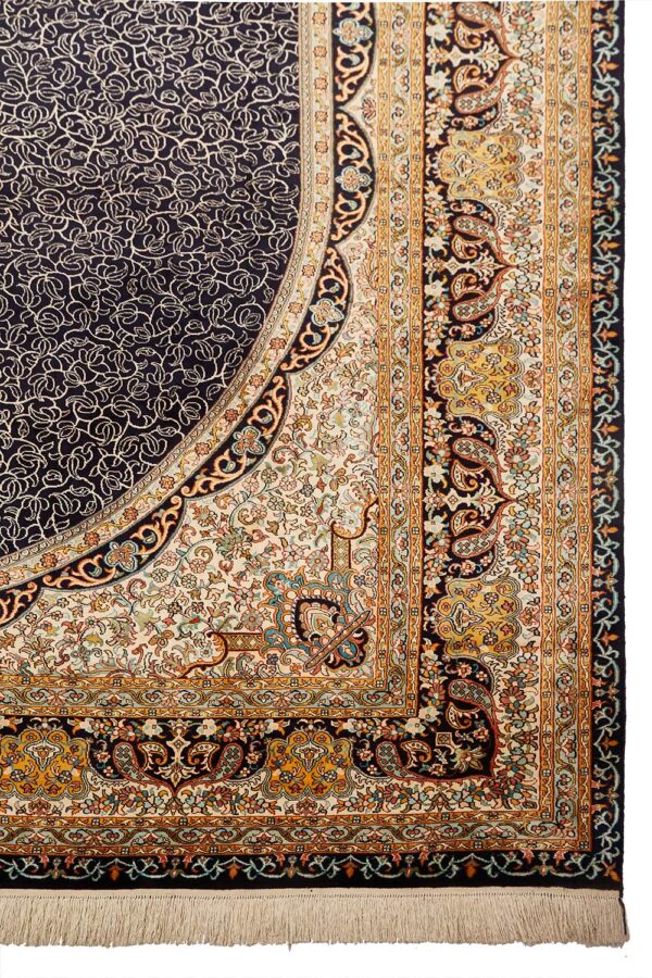 Superfine Silk on Silk Tabriz - Midnight