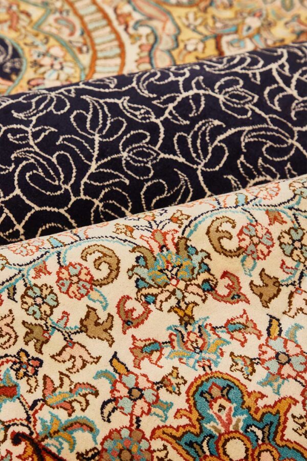 Superfine Silk on Silk Tabriz - Midnight