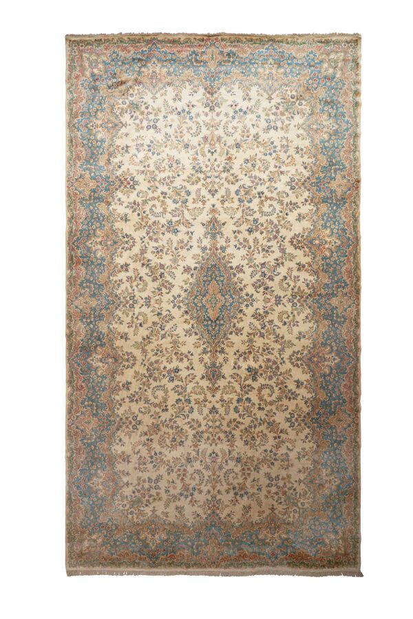 Antique Persian Laver Kerman - Opaline
