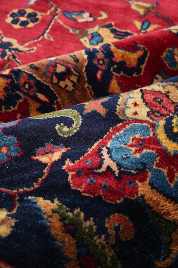 Antique Persian Tabriz - Scarlet Dreams