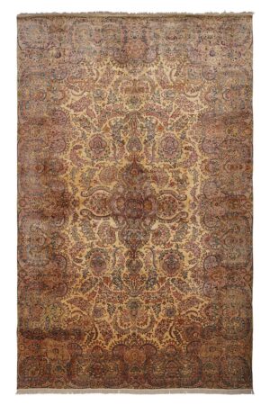 Antique Persian Laver Kerman - Jannat