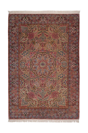 Antique Persian Laver Kerman - Mandala