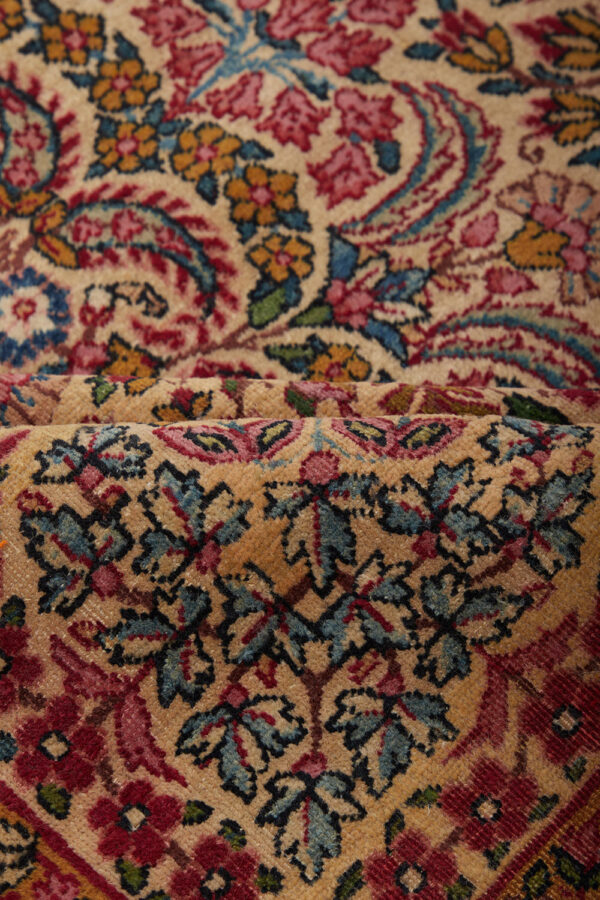 Antique Persian Laver Kerman - Mandala