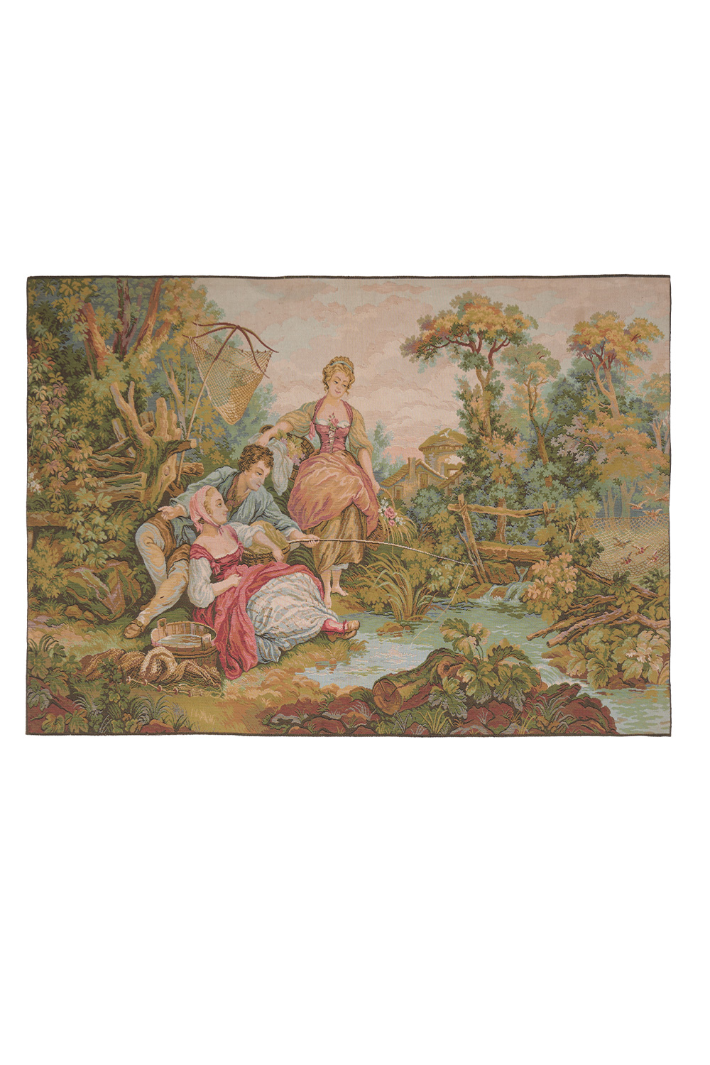 European Tapestry – Fishing by the lake