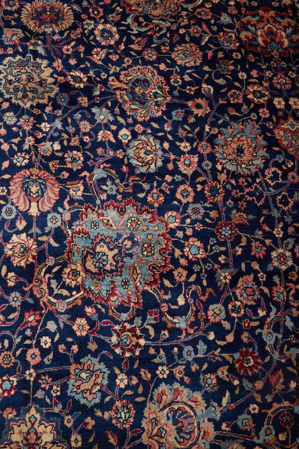 Antique Persian Laver Kerman - Yezd
