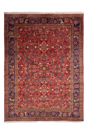 Antique Persian Mahal Guldasta - Vermilion