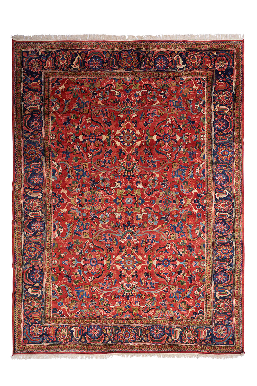 Antique Persian Mahal Guldasta – Vermilion