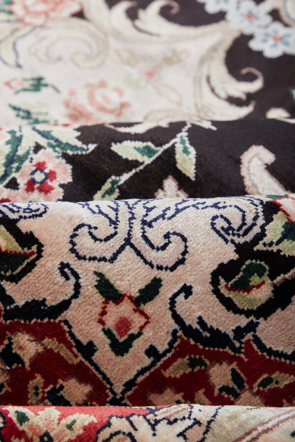 Superfine Silk on Silk Hereke - Obsidian