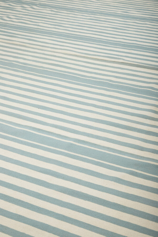 Woollen Flatweave Rug - Cerulean