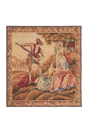 French Aubusson Needlepoint Tapestry - Serenade
