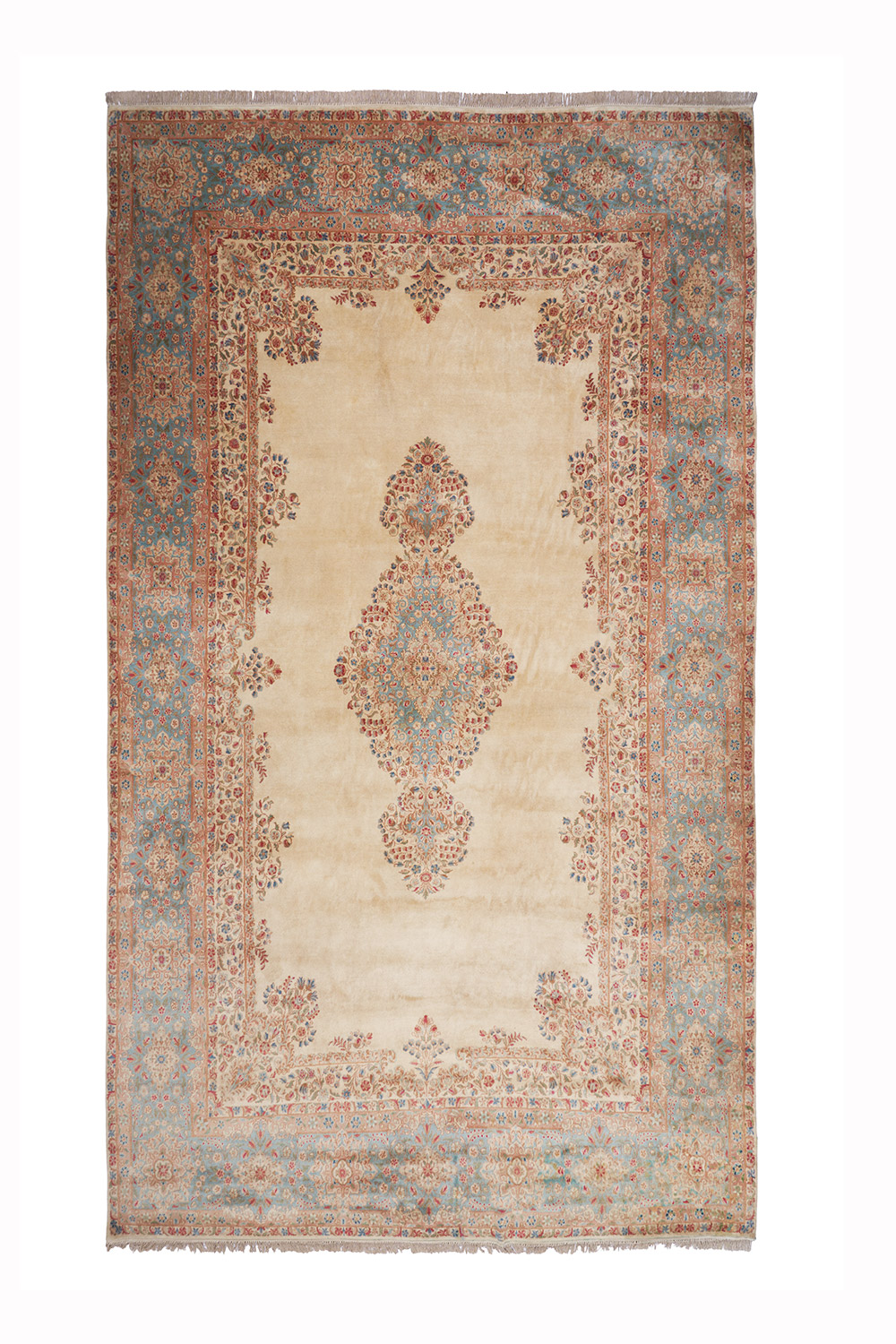 Antique Persian Laver Kerman Aubusson – Alabaster