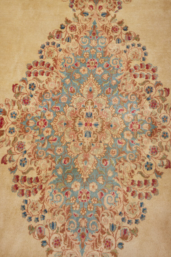 Antique Persian Laver Kerman Aubusson - Alabaster