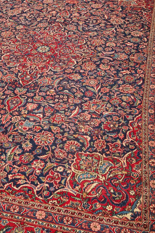 Antique Persian Kurk Kashan - Aura