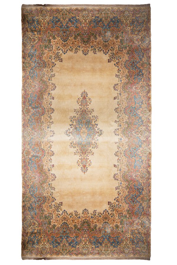 Antique Persian Laver Kerman Aubusson - Aurelle
