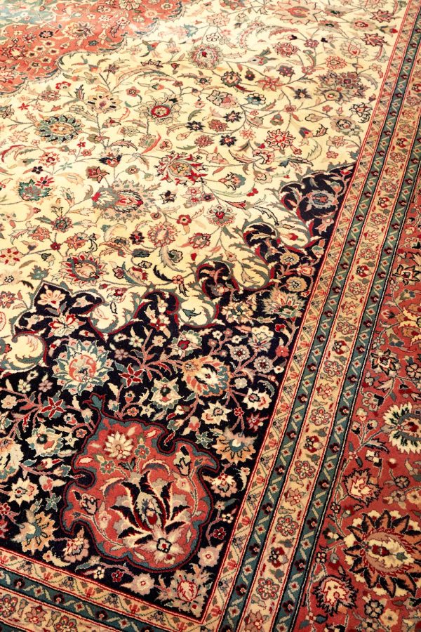 Antique Persian Qum Kapi - Grand Vizier