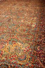 Antique Persian Laver Kerman - Gulistan