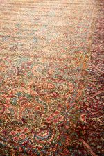 Antique Persian Laver Kerman - Gulistan