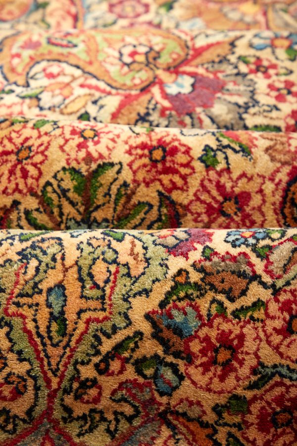 Antique Persian Laver Kerman - Gulistan