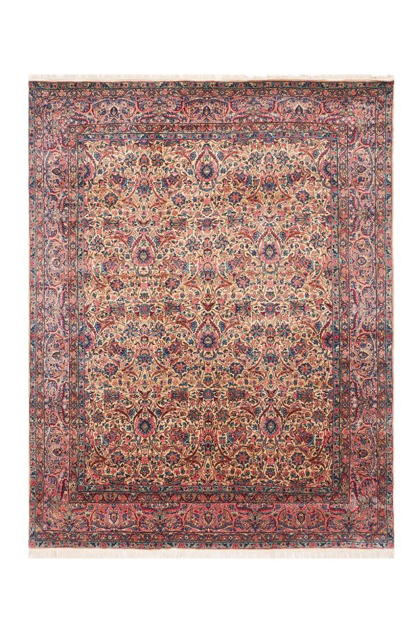 Antique Persian Laver Kerman - Lush
