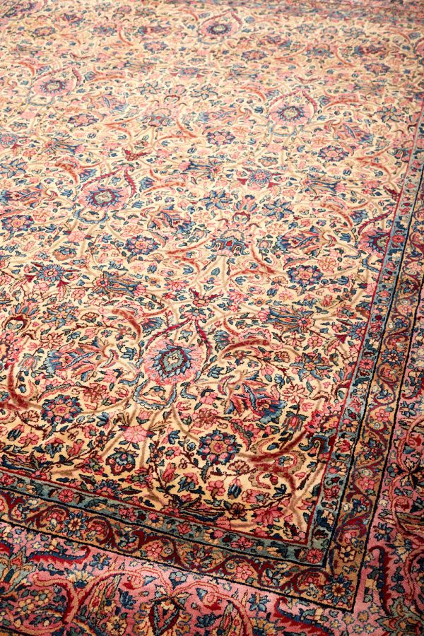 Antique Persian Laver Kerman - Lush